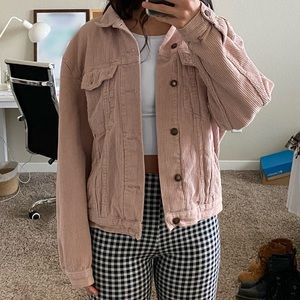 Princess Polly pink corduroy jacket